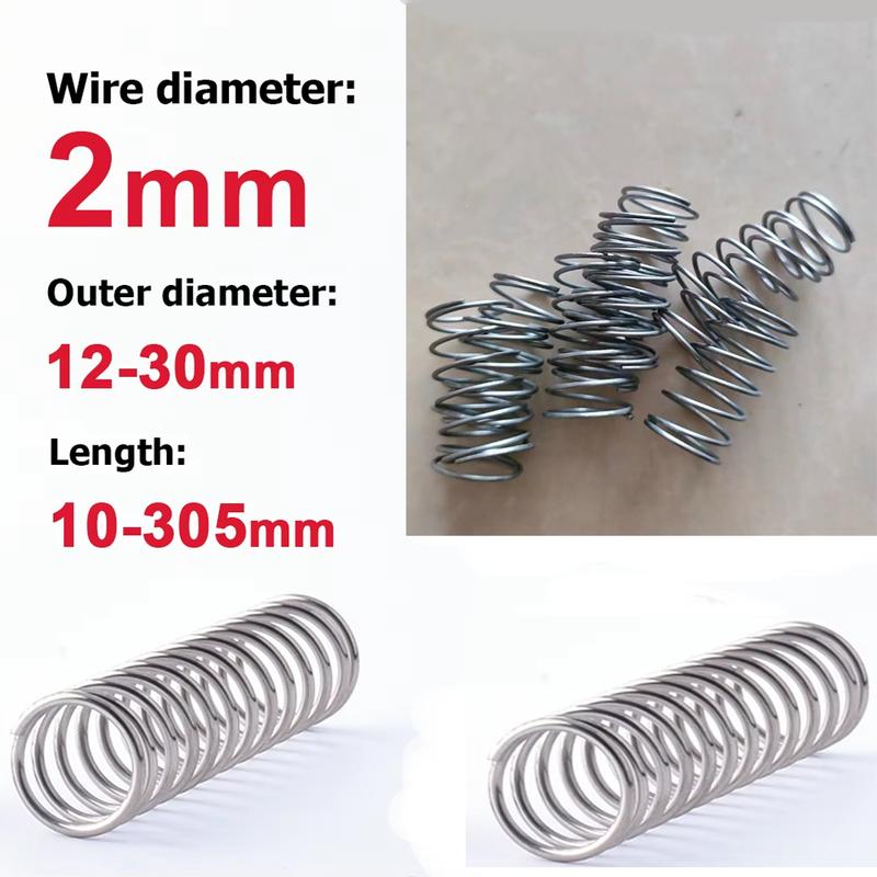 304 Stainless Steel Y‑Shape Compression Spring | 305mm Length, Wire 0.6–4mm, OD 4–35mm