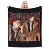 HongJoong Ateez Decke Korallenfleece Plüsch Textil Dekor Atmungsaktiv Super Weich Überwurfdecken für Bettwäsche Auto Steppdecke