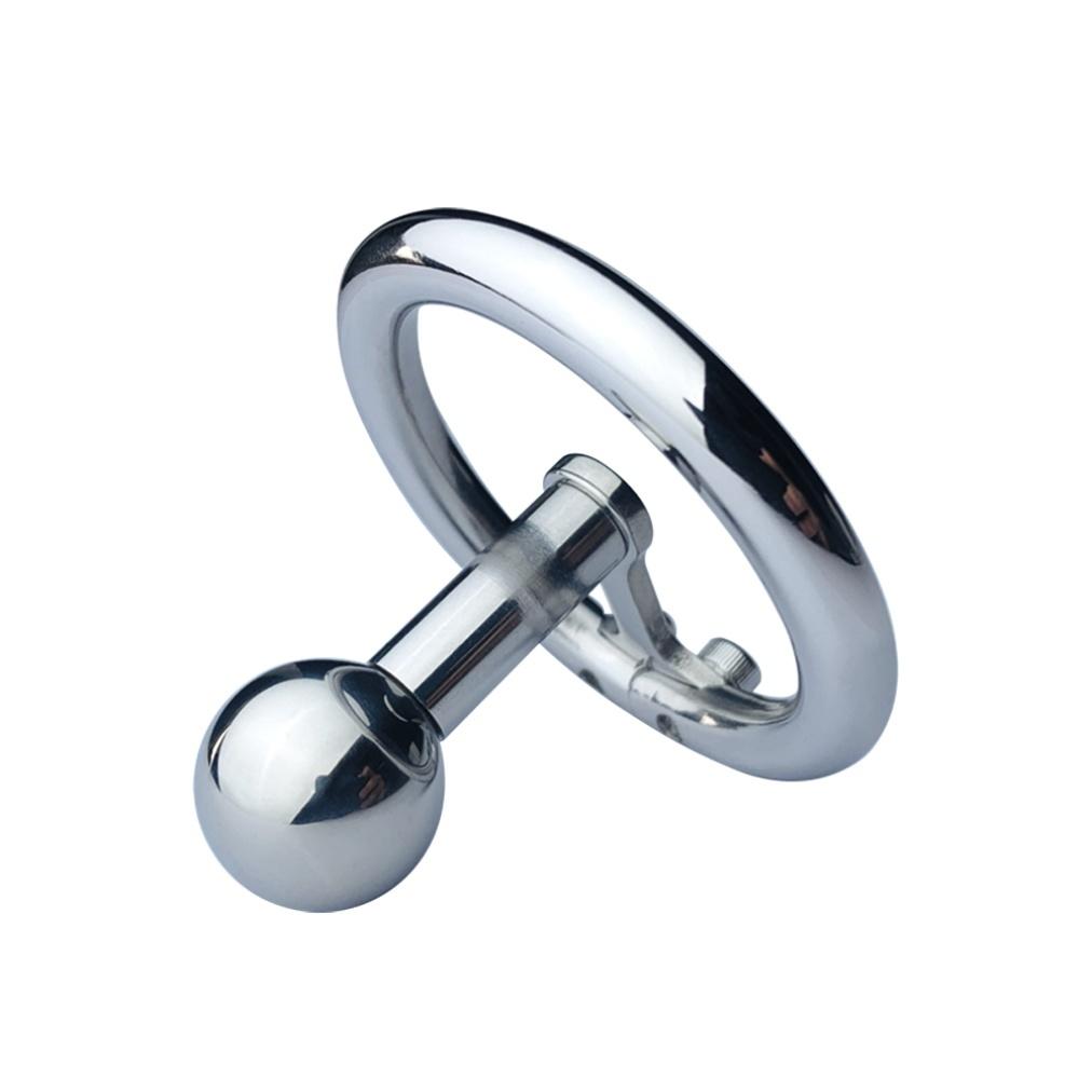 FRRK Small Negative Male Chastity Cage with Detachable Urethral Plug Stainless Steel Cock Lock Femboy Sex Toys Intimate Products