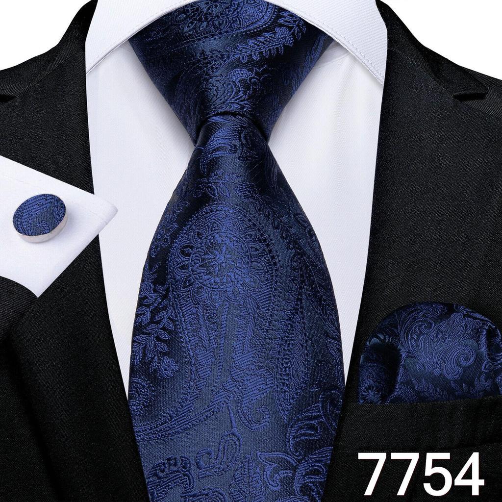 Herren Krawatte Krawatte Seide gelbe Blume Einstecktuch Manschettenknöpfe Set Hochzeit