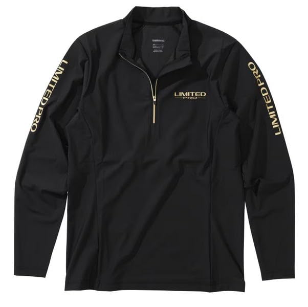 

SHIMANO Limited Pro Water Repel Shirt Limited XL Half-Zip [SH-160Y] Black,