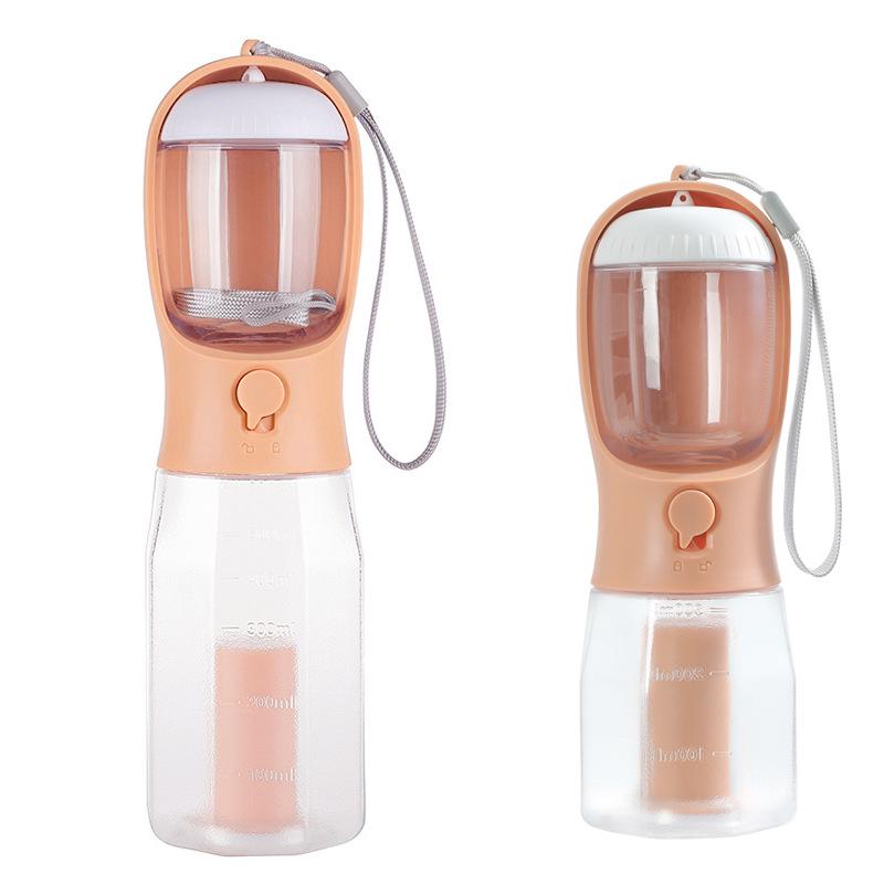 

Multifunctional Portable Pet Water and Food Cup for Cats and Dogs Orange Pink