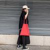 Maison de TAO Pleated Foldable Eco Travel Bag Bag, Spring, Summer, Autumn, Winter, Eco-Friendly (Red)