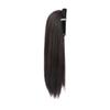 Clip in Half Headband Wig Hair Hoop Long Straight Hair Simulated Pearl Headband Wig  Party