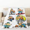 Cartoon Dogman Throw Blanket Micro Fleece AntiPilling Portable Sofa Blanket Available in Four Sizes