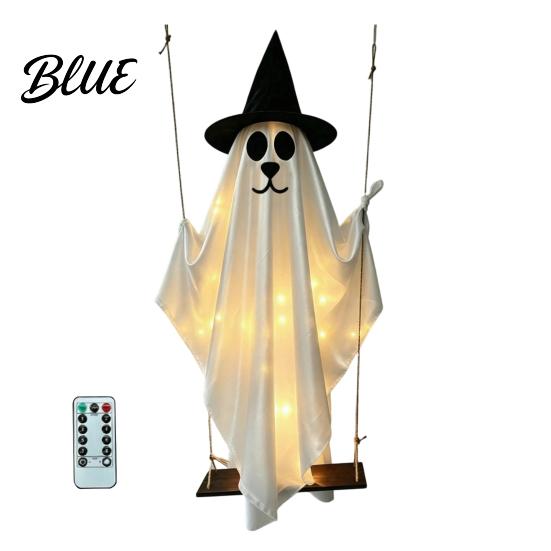 Halloween Ghost Outdoor Decoration Hanging for Decoration Cute Flying Satin White Reusable Party