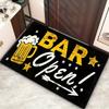 Beer-Themed Welcome Mat, Indoor/Outdoor Entrance Doormat, Beer Festival Decorative Rug, Soft Non-Slip Home Decor