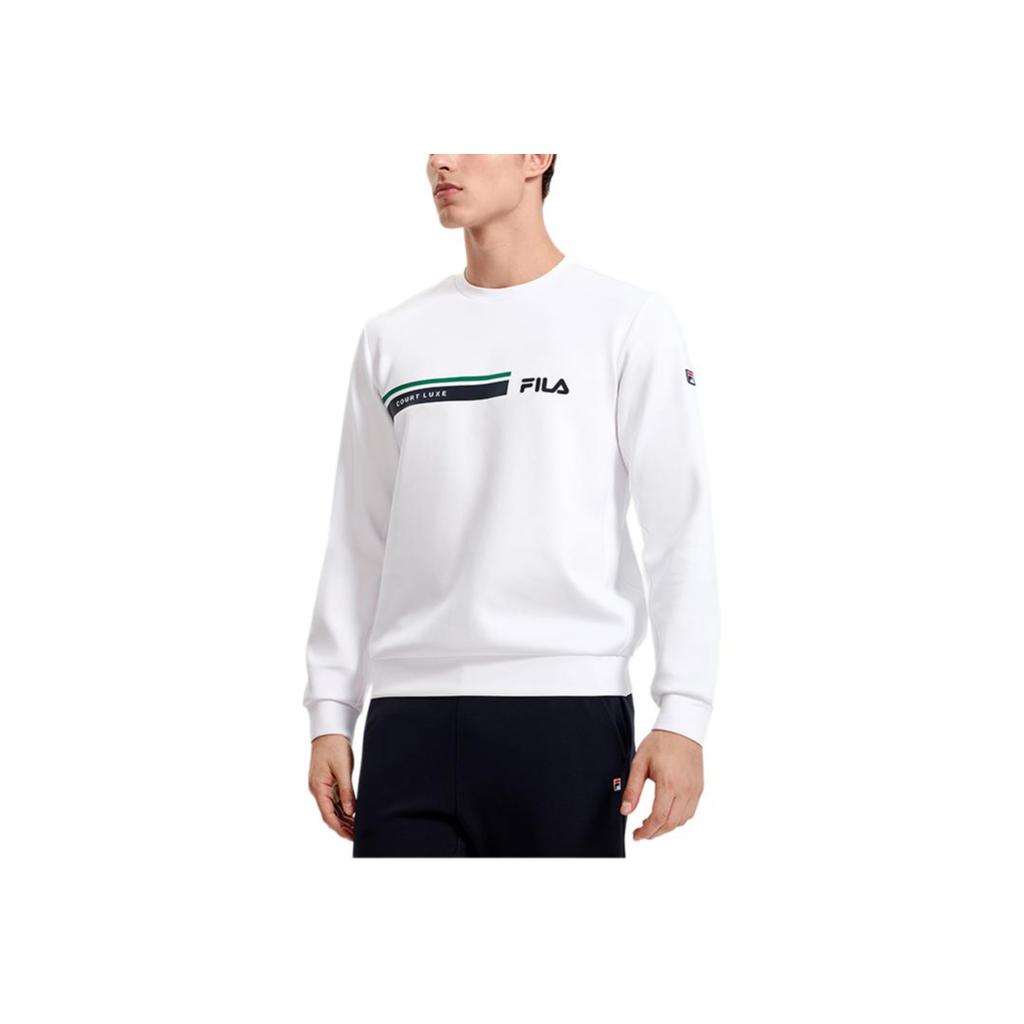 New FILA Sweatshirt Men's Jade White A11M313203F-WT
