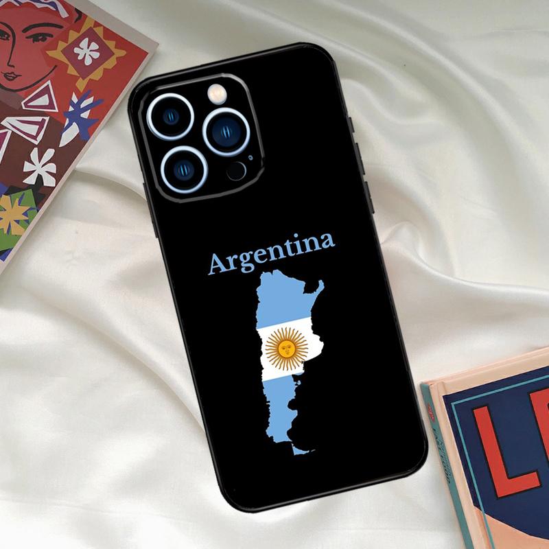 Argentina Flag Phone Case For iPhone 16 14 13 12 11 15 17 Pro Max 15 16 Plus 13 Mini 16e 17 Air Funda Cover