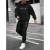 Mens Hooded Oversized Sweatshirt Set Long Sleeve Top Pants Casual Sportswear