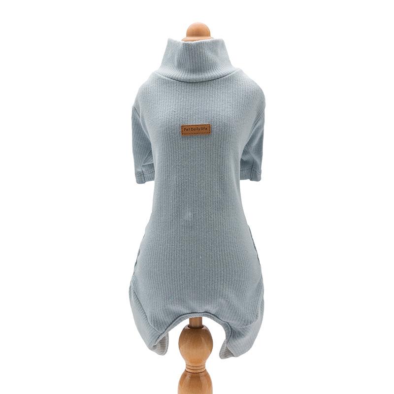 New Pet Clothes Autumn and Winter Warm Than Bear Teddy Four-legged Clothes Embroidered Love Puppy Dog Clothes