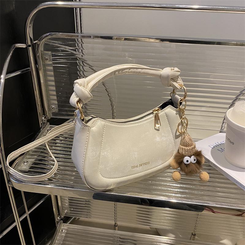 Temperament Simple and Fashionable Korean Version Handbag 2025 Spring New Versatile Ins Shoulder Messenger Bag Small Square Bag Women