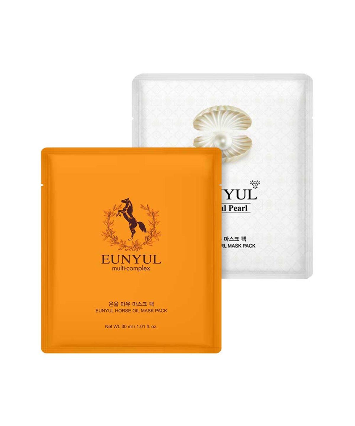 Edition Mask Pack 60 Sheets (30 Horse Oil Sheets + 30 Pearl Sheets)