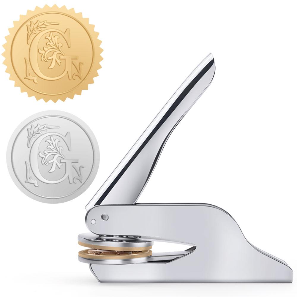 26-Buchstaben-Prägeprägestempel - Handgehaltener Prägestempel, am besten für Bücher, Briefumschläge, Servietten, florale Ex Libris, tolles Geschenk für Buchliebhaber