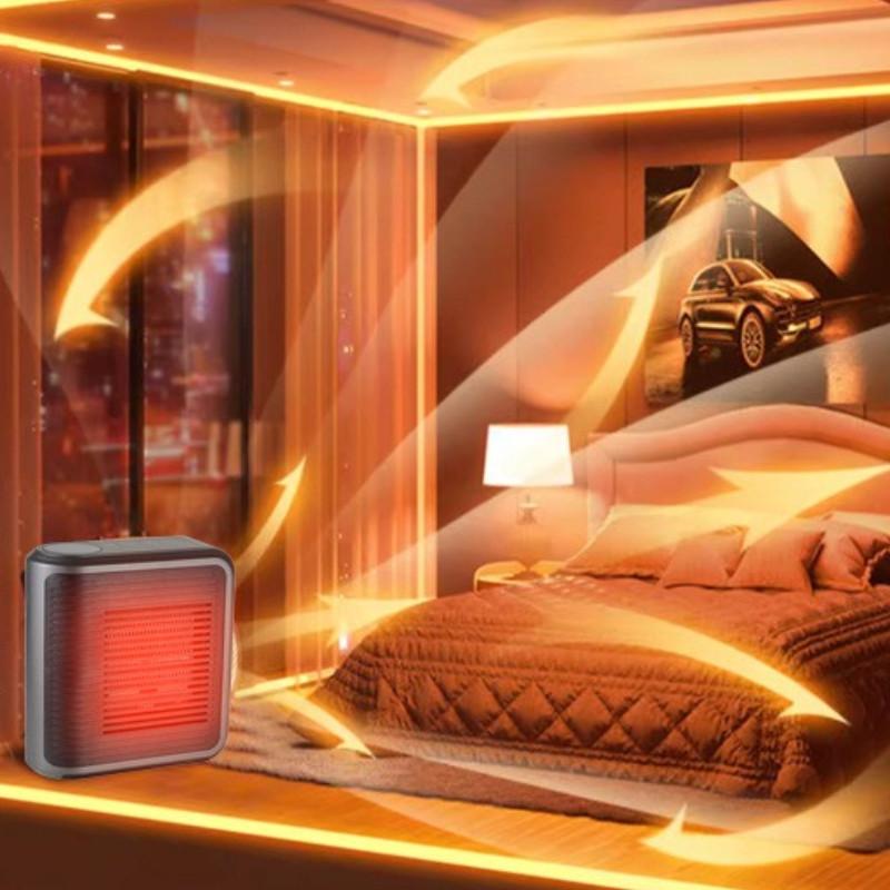 800W Multifunctional Touch Controlled Hot Air Blower Household Small Electric Heater Winter Wall Mounted Heating Machine