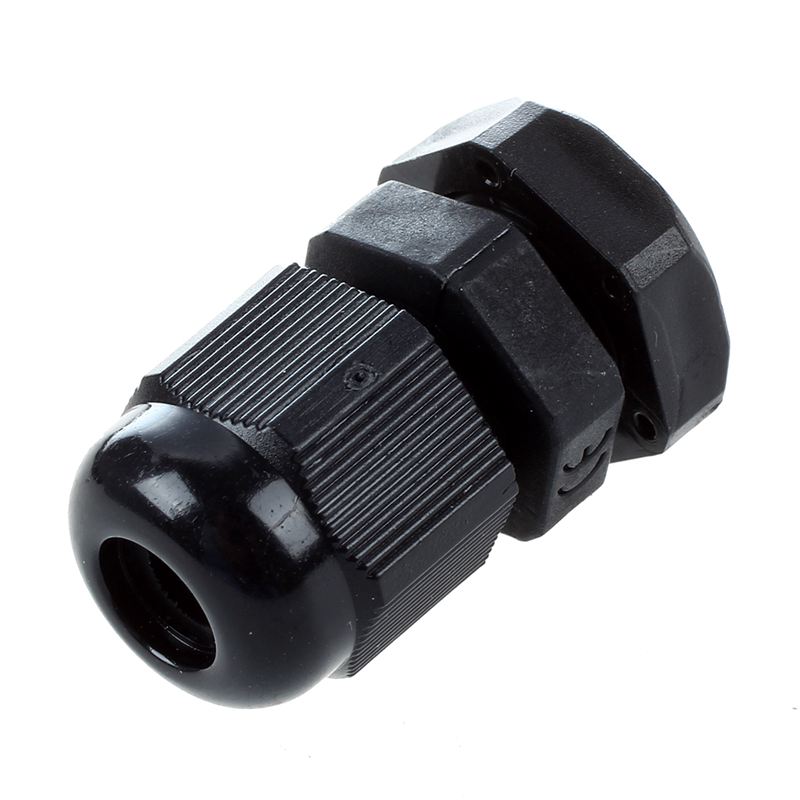 Promotion! 20 Pieces Black Plastic Waterproof Cable Gland Connector PG7