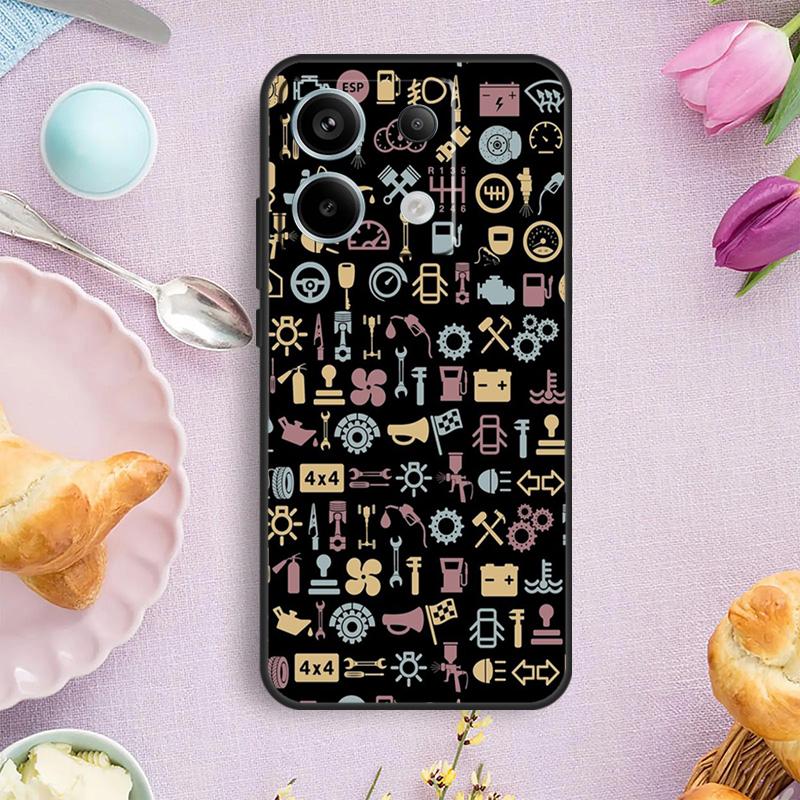 

Automobile Spare Parts Car Engine Case For Xiaomi Redmi Note 14 10 11 12 13 15 Pro Plus Cover For Redmi 15 15C 13C 12C 10C 14C Redmi 15C 4G