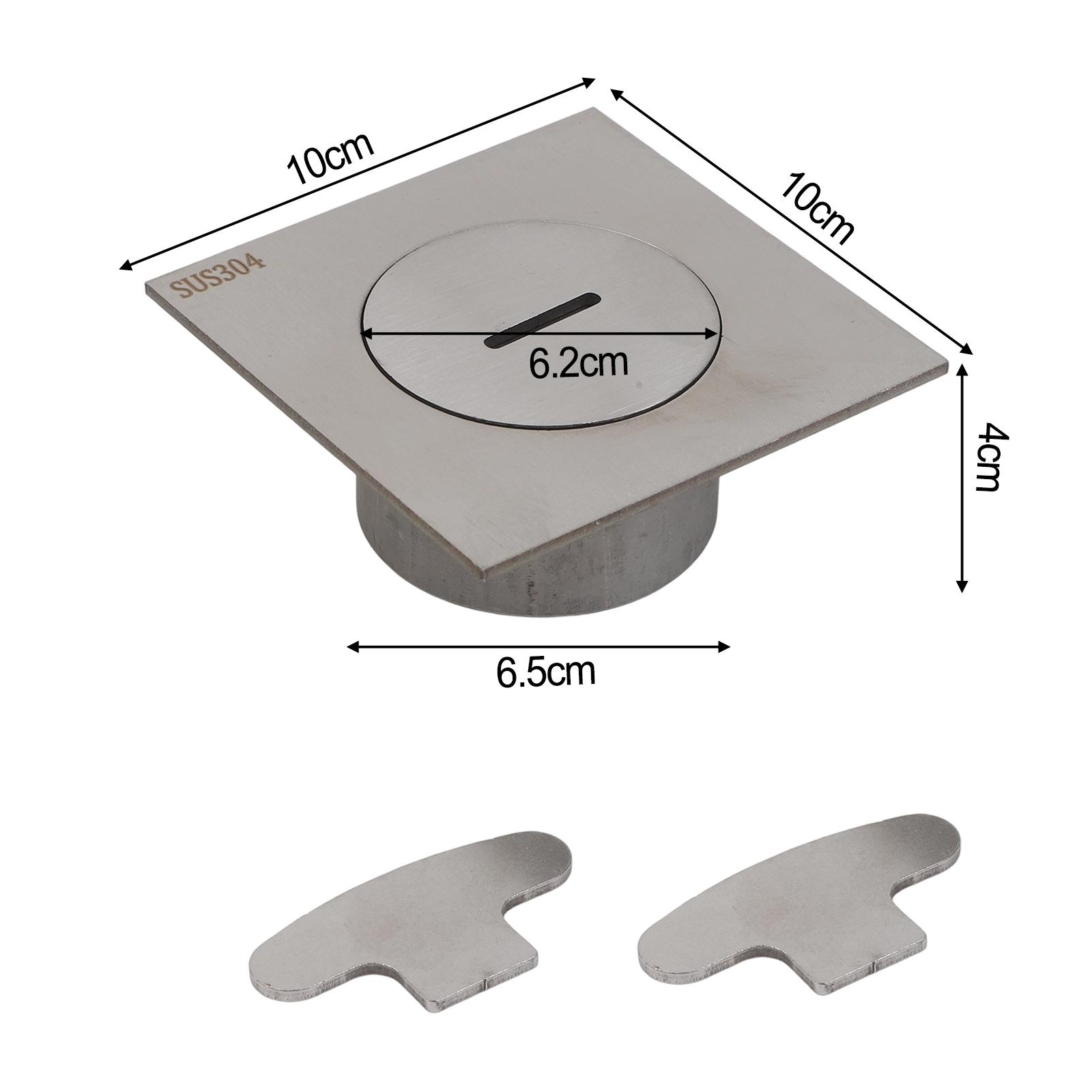 

304 Stainless Steel Cleanout Cover for Drain Pipe Installation 75 90mm