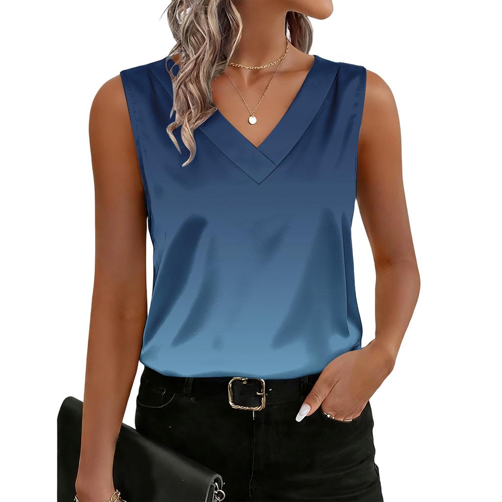 Women's Fashionable Gradient-print Tank Top