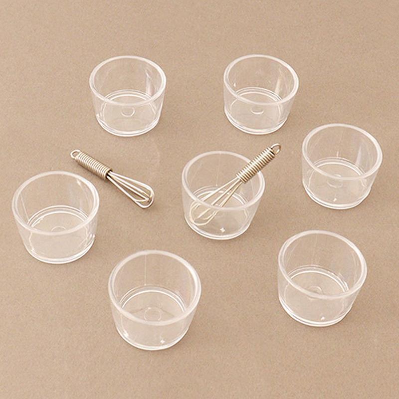 1 Set Dollhouse Miniature Egg Bowl Egg Beater Rolling Pin Pan Kitchen Model Decor Toy Doll House Accessories