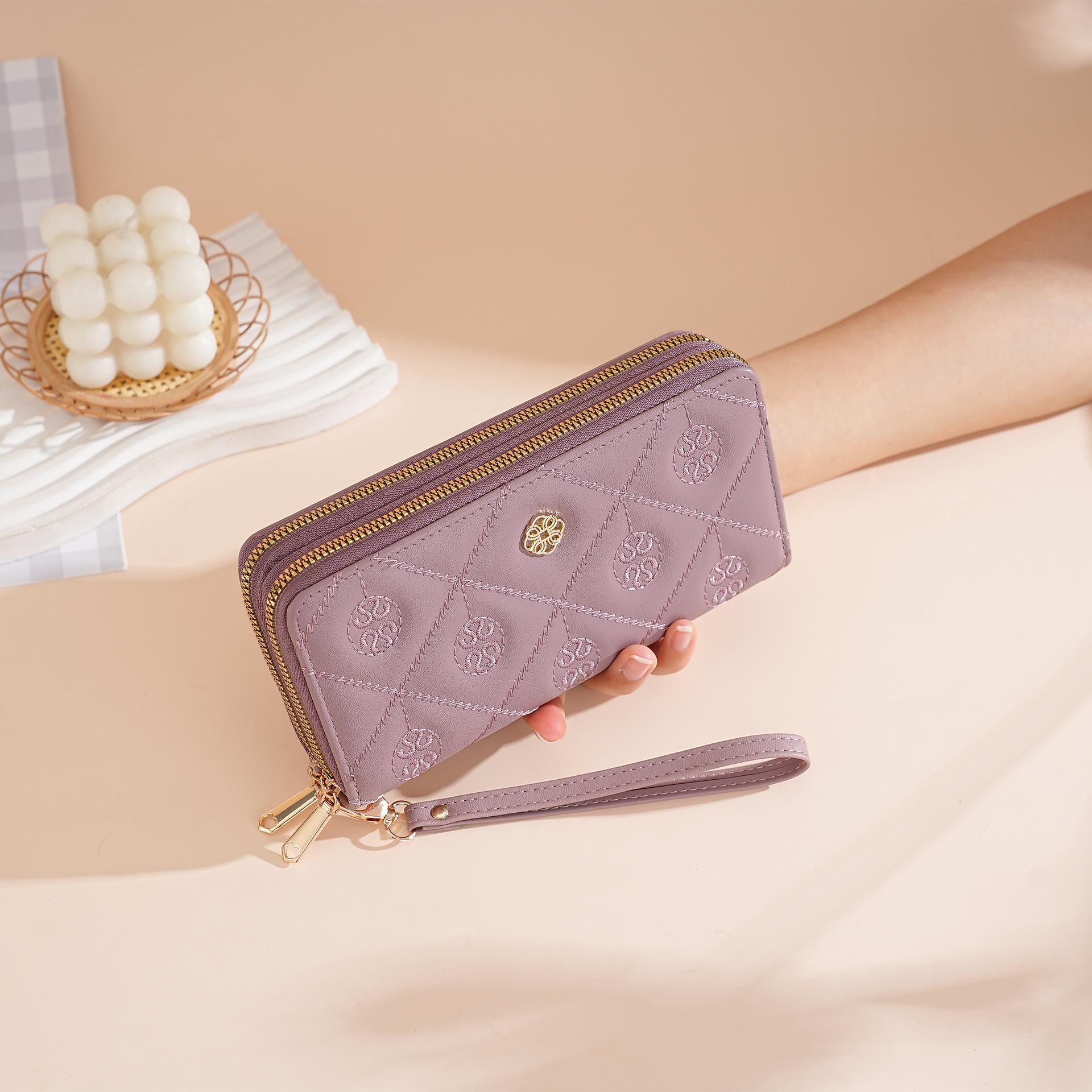 

Женские кошельки, вместительный длинный кошелек, кожаный держатель для карт, кошелек для монет, клатч 19X4X10CM розы красного