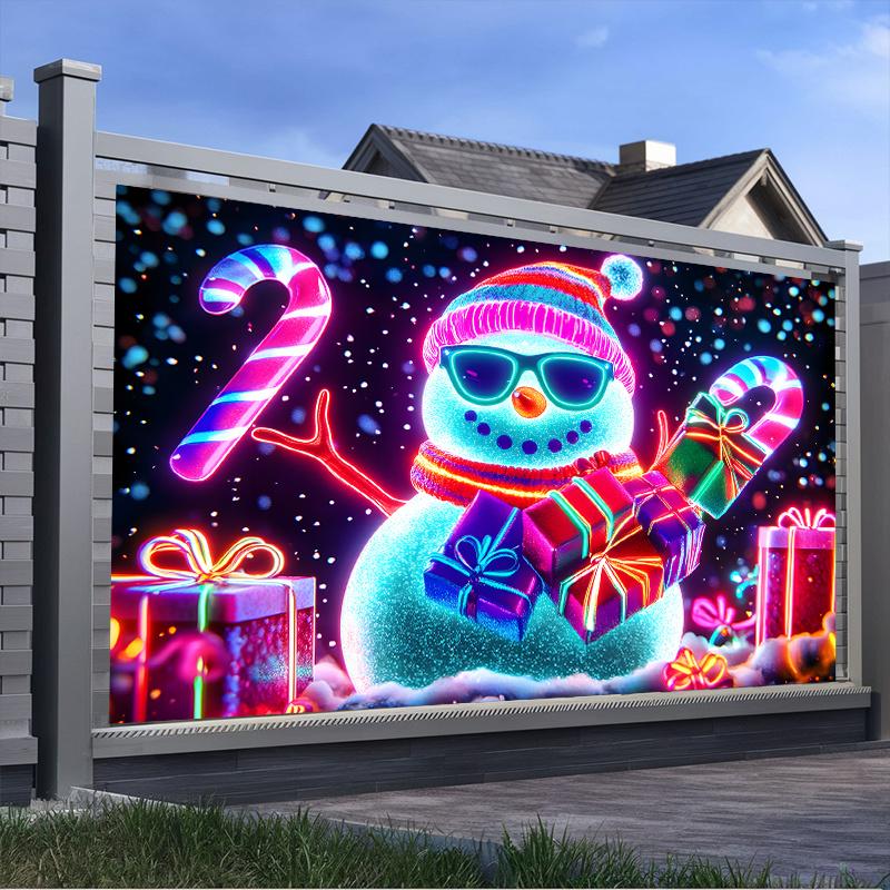 Party Backdrop Snowman Celebration Photo Booth Party Decor
