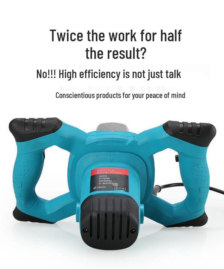 6-Speed Industrial All-Copper Motor Paint Mixer with Paddle Blade