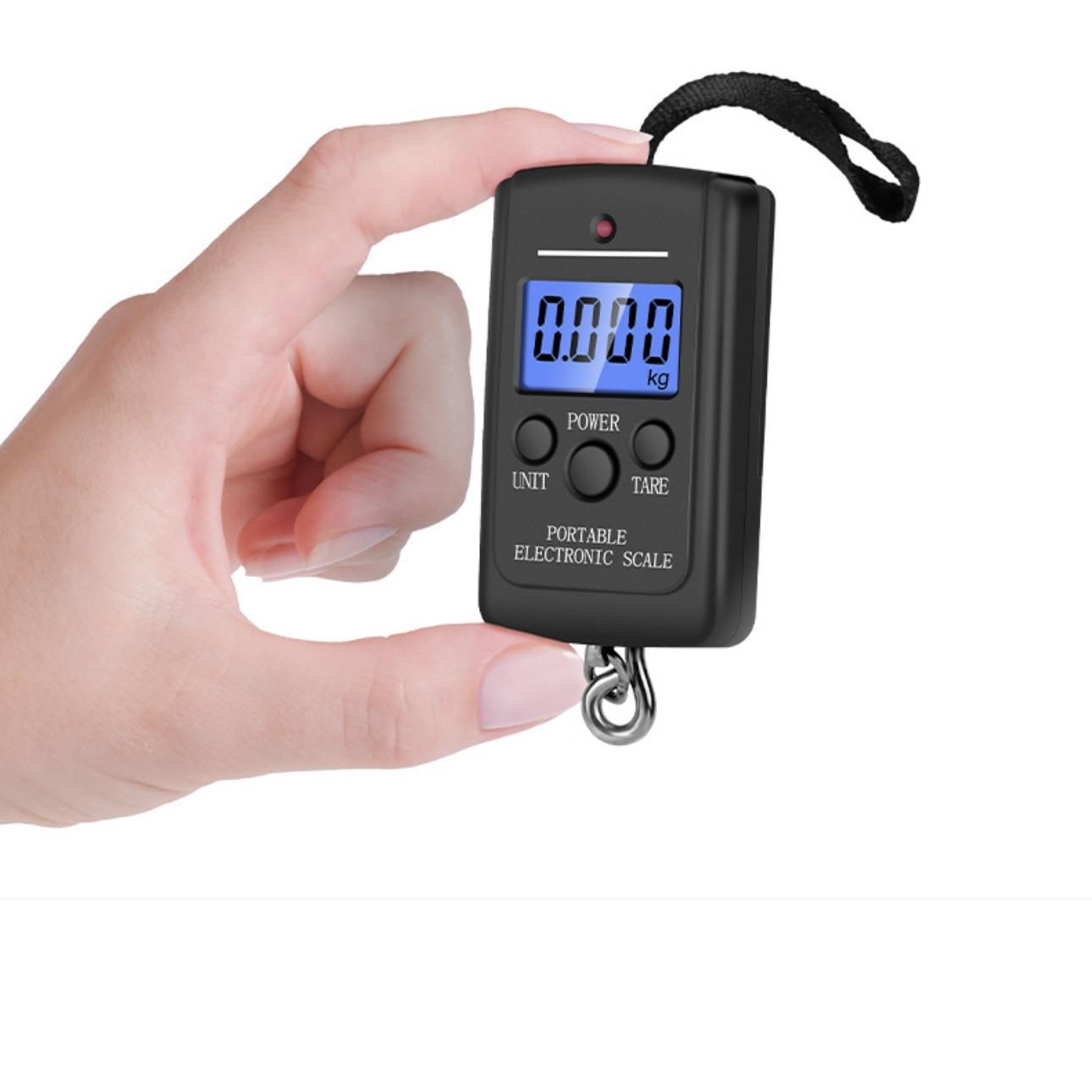 

Портативные электронные подвесные цифровые весы с крючком для рыбалки 40 кг / 10 г 5x8.6CM чёрный