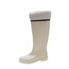Tall Tube Fashion Rain Shoes Women's Water Boots Color Matching New Outer Wear Rain Boots Women's Adult Long Boots Waterproof Glue Shoes