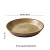 Japanese Retro Coarse Pottery Dinner Plate
