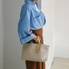 Topkapi Breath Aerial Nylon Tote Bag with Color Lightweight Light Beige Strap, (Light Beige), Women's, 502086100125,