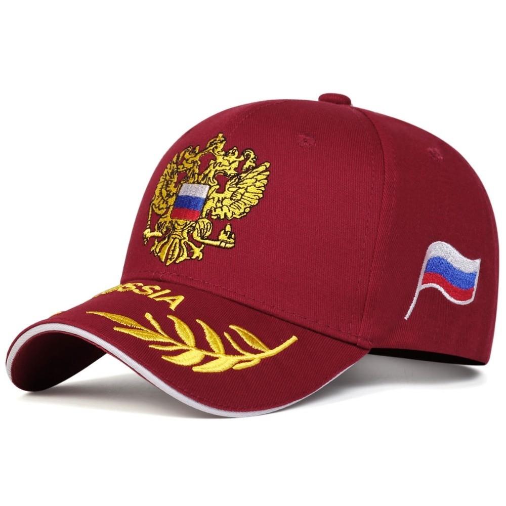 Russian Eagle Emblem Embroidered Baseball Cap Distressed Cotton Peaked Cap Hip Hop Adjustable Streetwear Sunscreen Hats