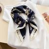 Women S Ink Printed Square Scarf Fashion Neck Sun Protection