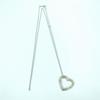Used Tiffany Menard Open Heart Silver 925 Long Necklace