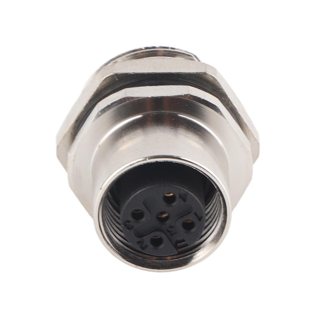M12?B?S5 Panel Mounted Socket M12 IP67 Waterproof Connector 5pin Plug Adapter