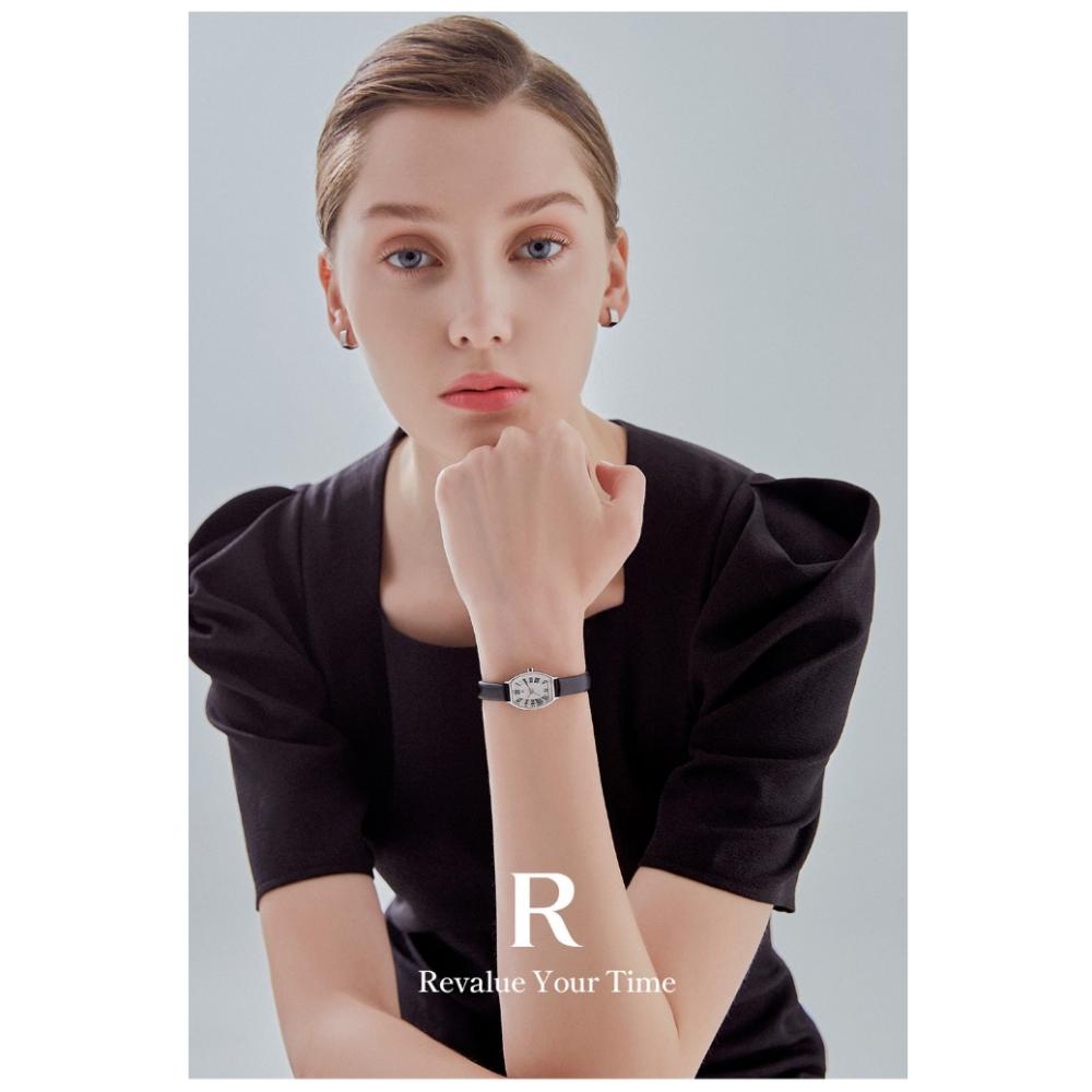 Montre Romanson R Renata Élégante pour Femme en Cuir RWRLLL1B2500WHWH0 + Coffret Cadeau