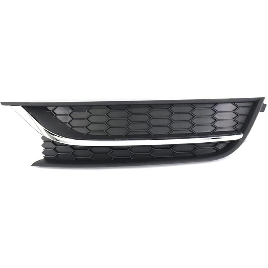 Compatible For VW Passat 2012-2015 Fog Light Grille Without Hole Chrome Trim Cover Grill(Left)