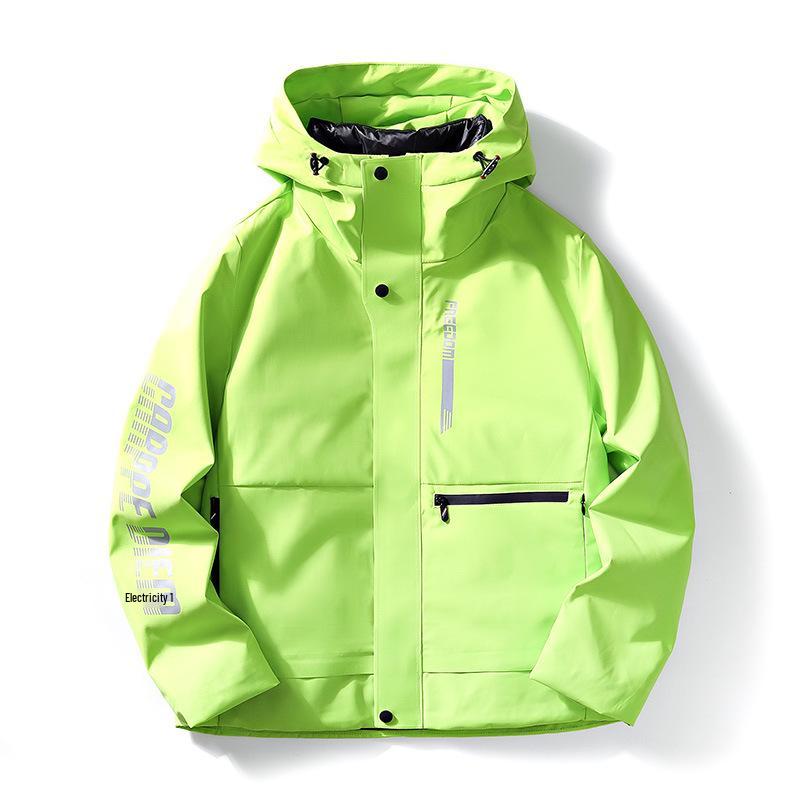 Unisex Mountain Three-in-One Waterproof Windproof Hooded Jacket - Perfect for Couples and Groups