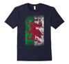 Wales Welsh Red Dragon Cymru Flag Vintage Distressed TShirt Summer Cotton Short Sleeve ONeck Mens T Shirt New S3XL
