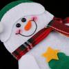4 Pack Christmas Party Dinner Flatware Holder Santa Snowman Bags Decorations