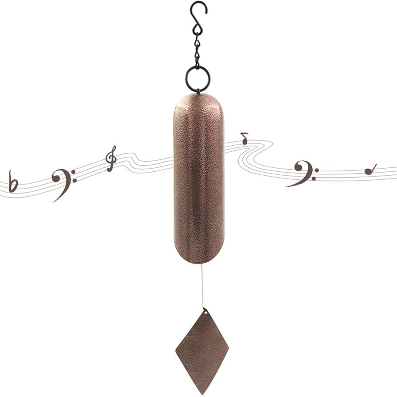 Cesun Wind Chimes for Outside Deep Tone, Heavy Duty Wind Bell Deep Resonance Serenity Bell Outdoor Clearance, Relaxing Sound Helps You Find The Peace Deep Tone Bronze