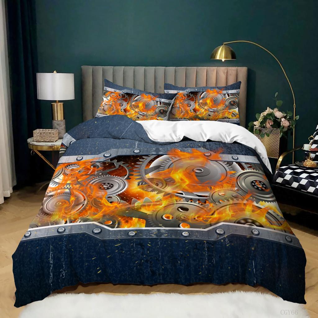 Hot Sale Machinery Personality Series Digital Printing Three-Piece Bedding Home Textiles