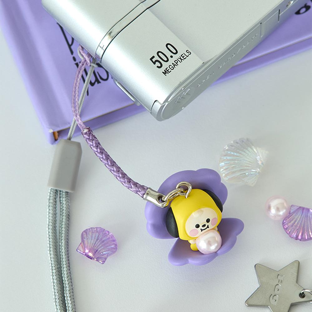 BT21 CHIMMY BABY PEARL Figure Charm Strap