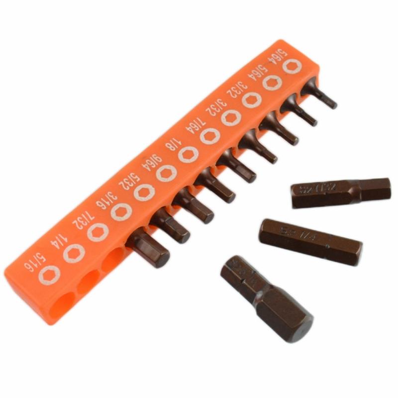 12/24Pcs Electric Screwdriver Bit Combination Set Hexagonal Screwdriver Accessories Attachment Screwdriver Bit Tool