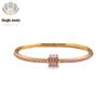 18k Gold Diamond-Studded Titanium Bracelet - Elegant Skylight Star Design