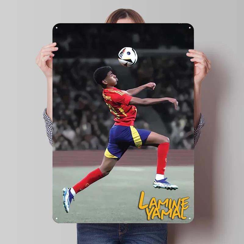 

Lamine Yamal Sign Sports Poster Room Decoration Man Cave Vintage Metal Tin Sign Plaque for Wall Art Decoration Home Decor Items 20x30cm（7.8x11.8inch）