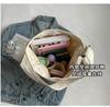 Canvas Shoulder Women's Tote Bag Simple Casual Large Capacity Designer Handbags for Women Travel Solid Shopper Bag 2025 New