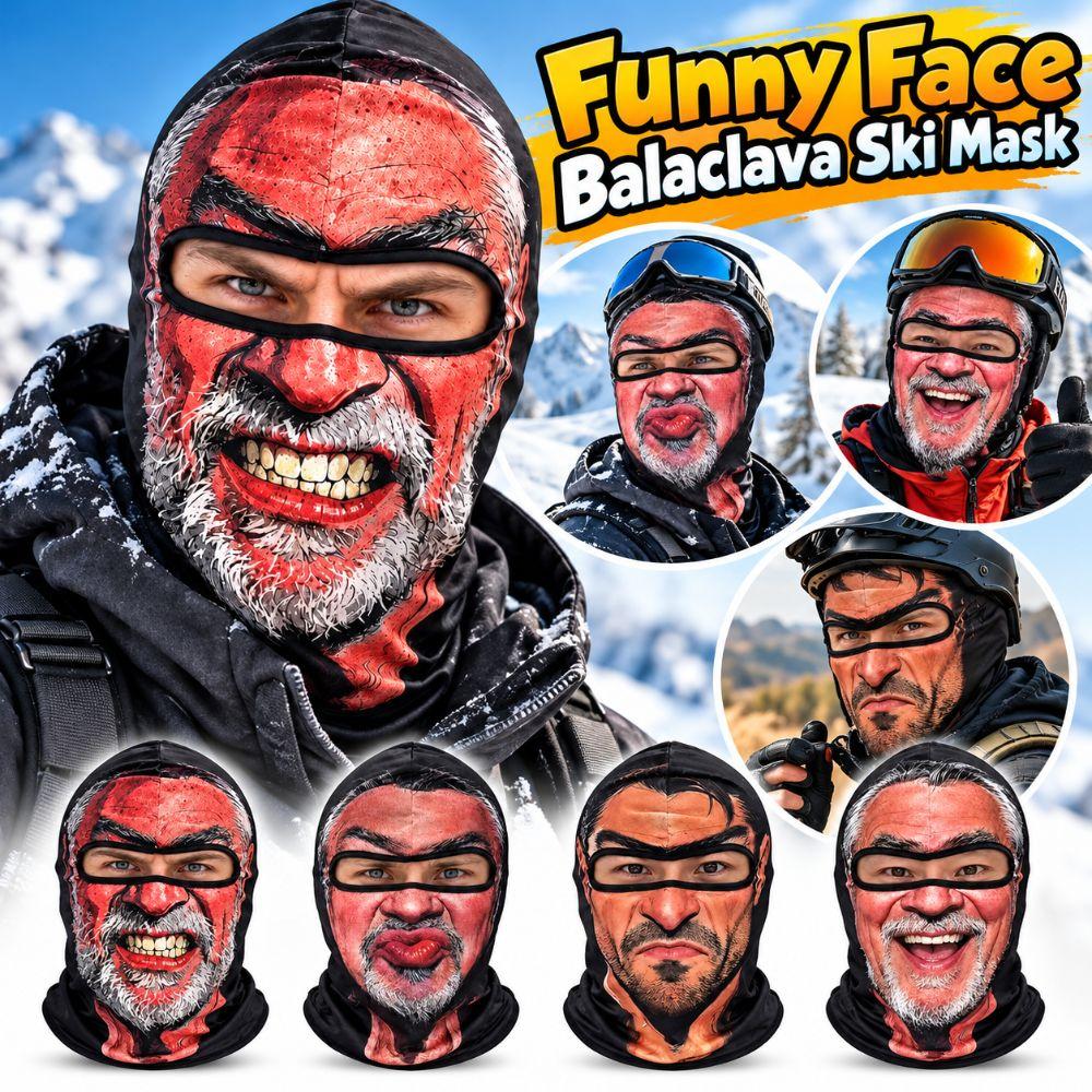 Full Coverage Winter Mask Cover Elderly Man Funny Ski Mask  Costume Parties