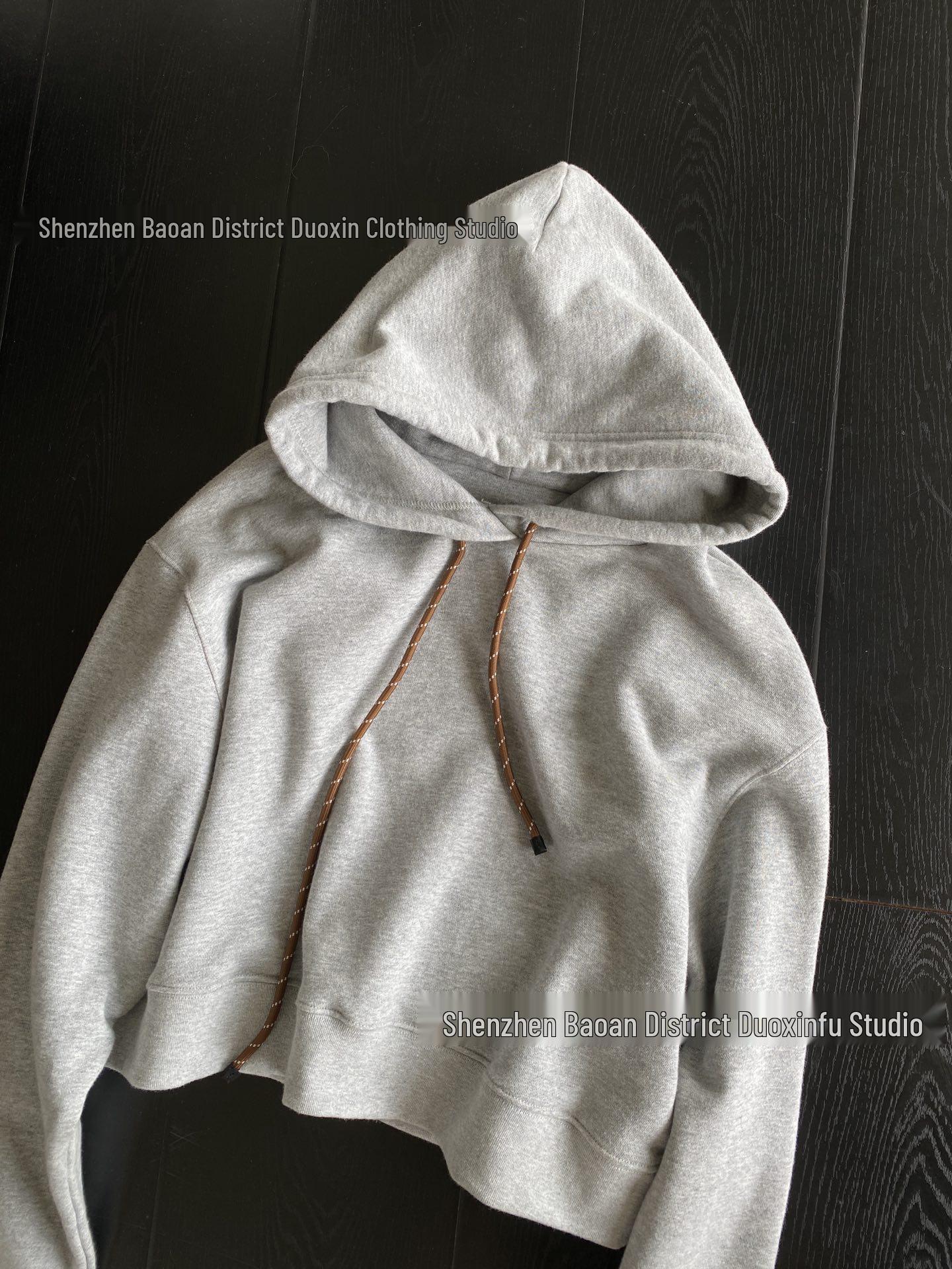 

Худи женское из плотного хлопка MIU с вышивкой Medium серый