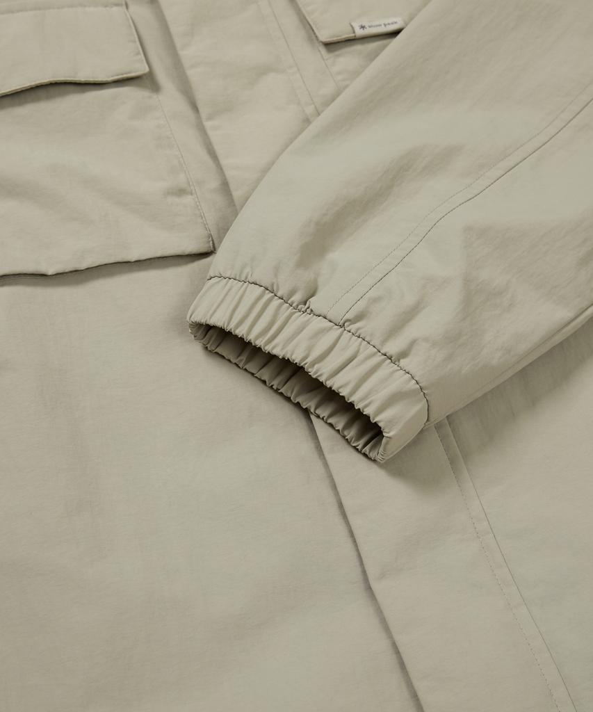 Snowpeak Apparel Cample Stand-Neck Windbreaker (S24Fmcwb14) Beige Gray